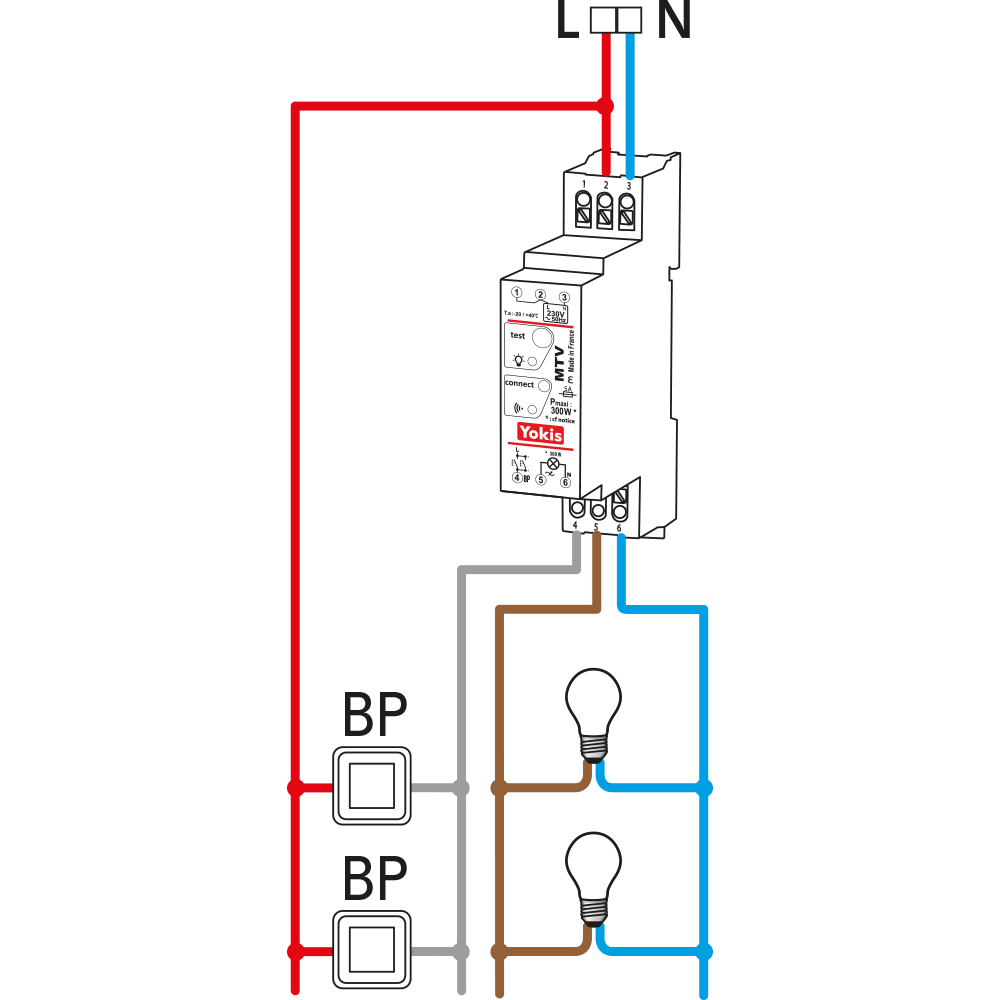 Télévariateur YOKIS Power 2,2A 500VA micro-module encastré